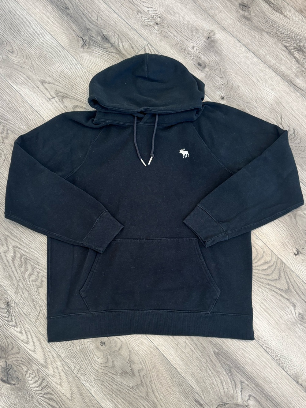 Abercrombie & Fitch Soft A&F Fleece Black Hoodie Sweatshirt - Men’s Medium